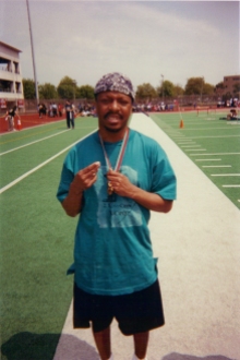 My brother Stephen at the Special Olympics in Queens